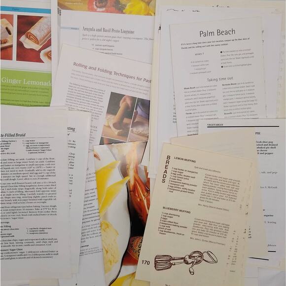 Food and Drink Book Pages, Cooking Book Page Bundle, Vintage Book Pages - Picture 2 of 7